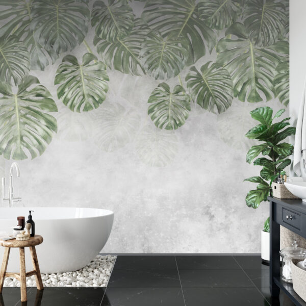 Fototapeta Tropical Trees And Leaves For Digital Printing Wallpaper